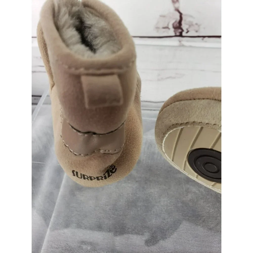 Stride Rite Surprize Charlie‎ brown fur lined boots Charlie 6/12 months booties